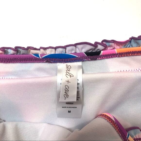 Salt+Cove Kaleidescope Smocked Bikini Swim Bottom - Picture 4 of 7